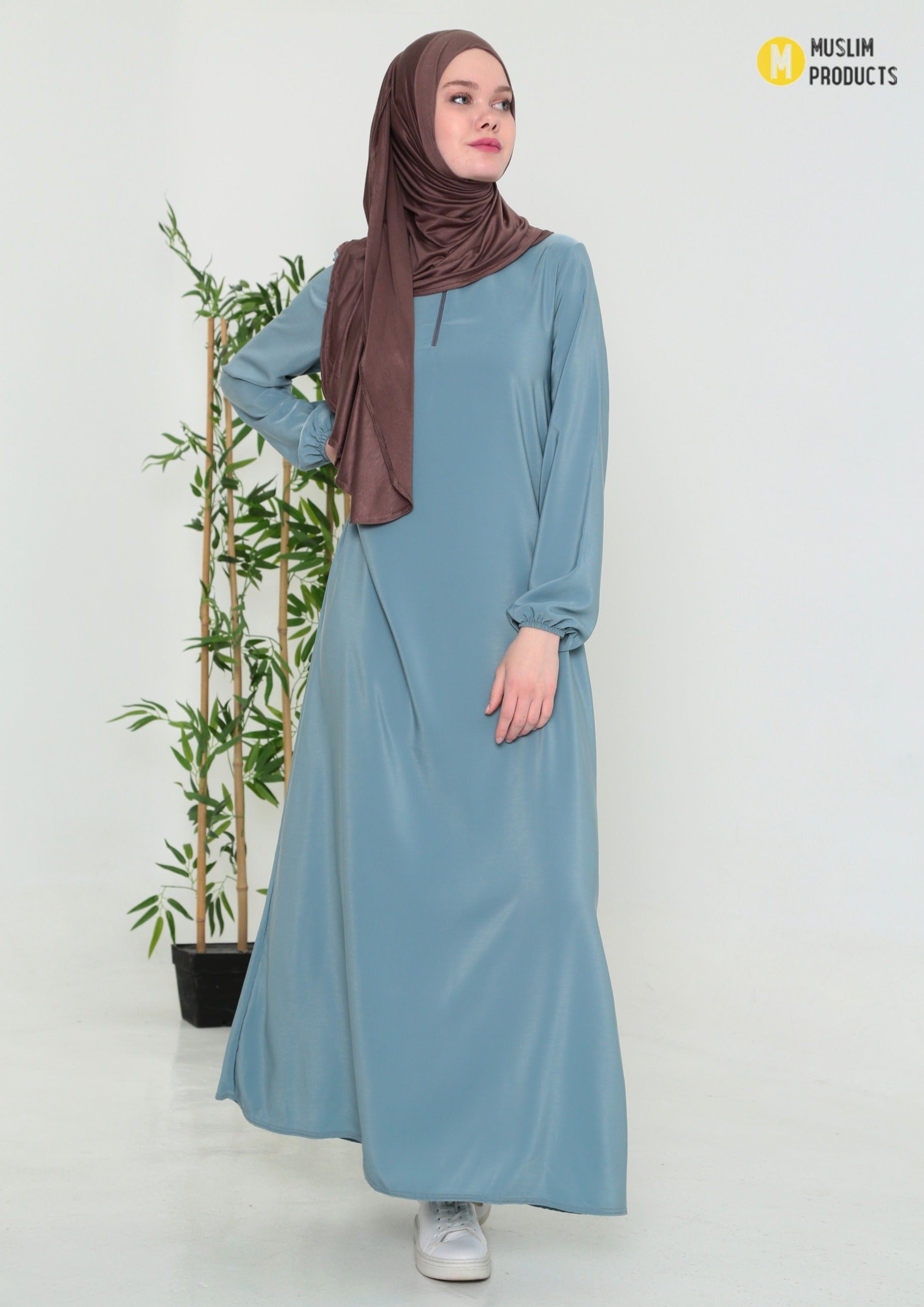 Zomer Abaya Lichtblauw