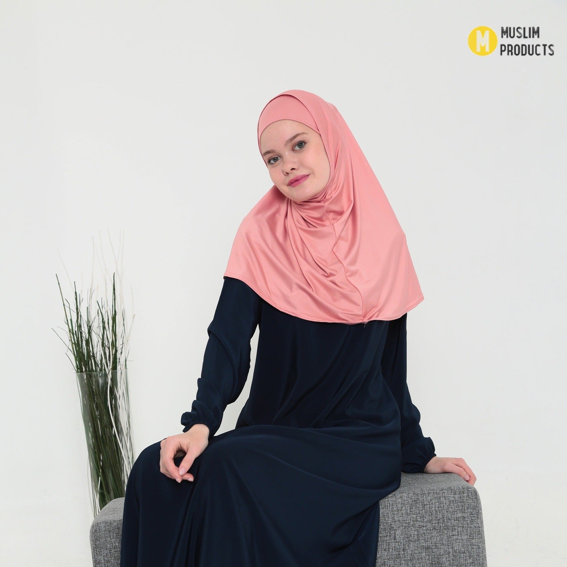 Hijaab Stretch 2 Delig Roze