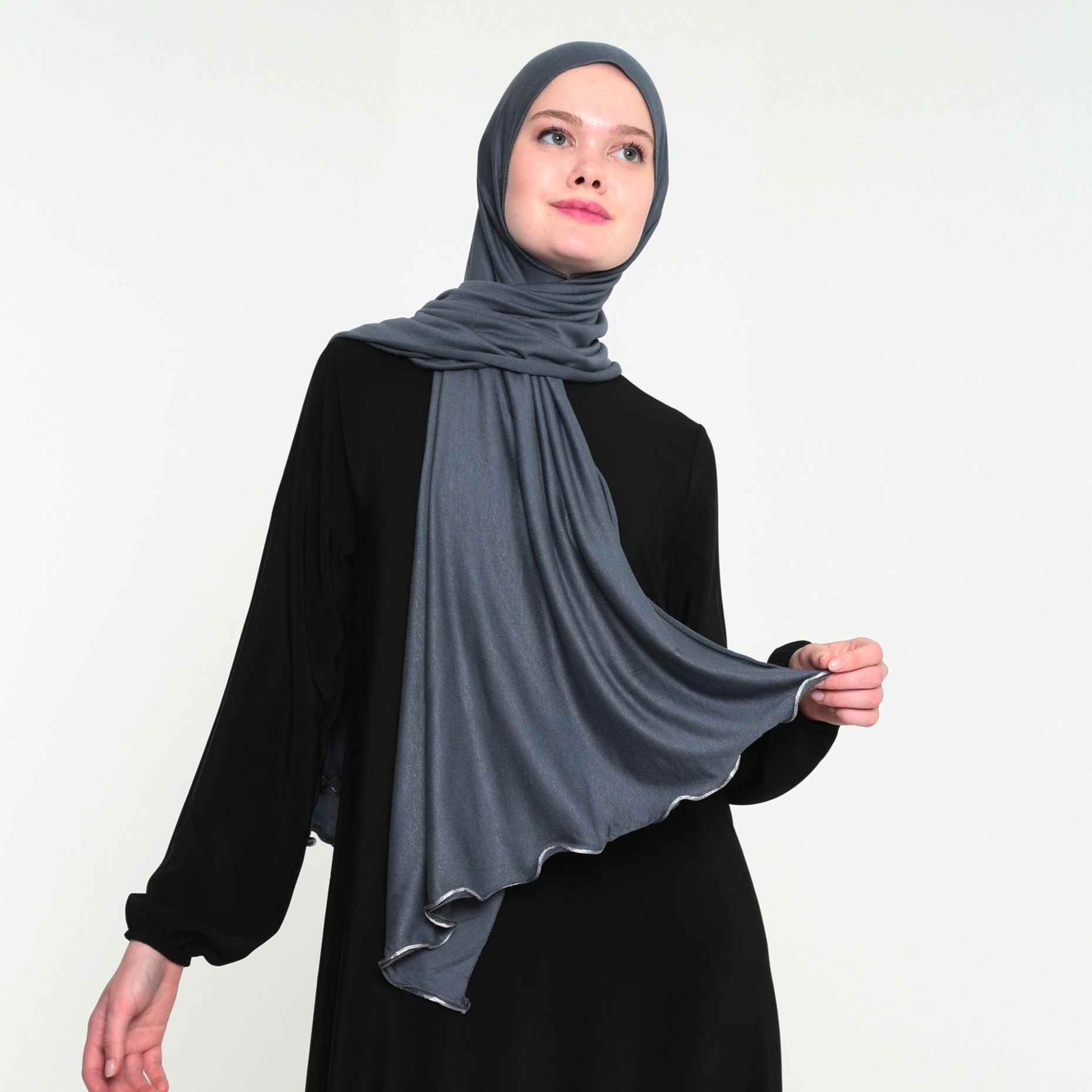 Premium Jersey Lint Antraciet Grijs