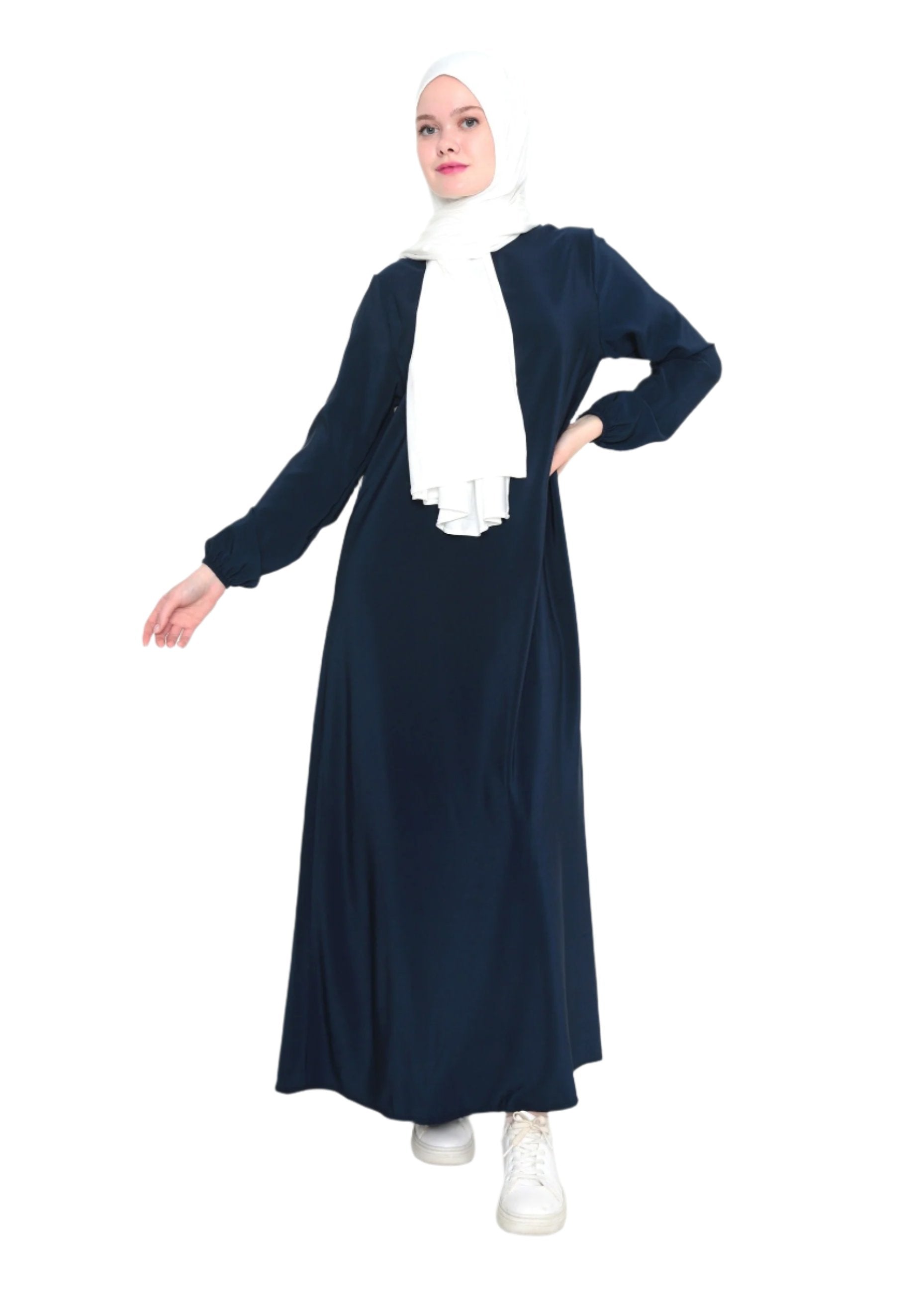 Zomer abaya donker blauw