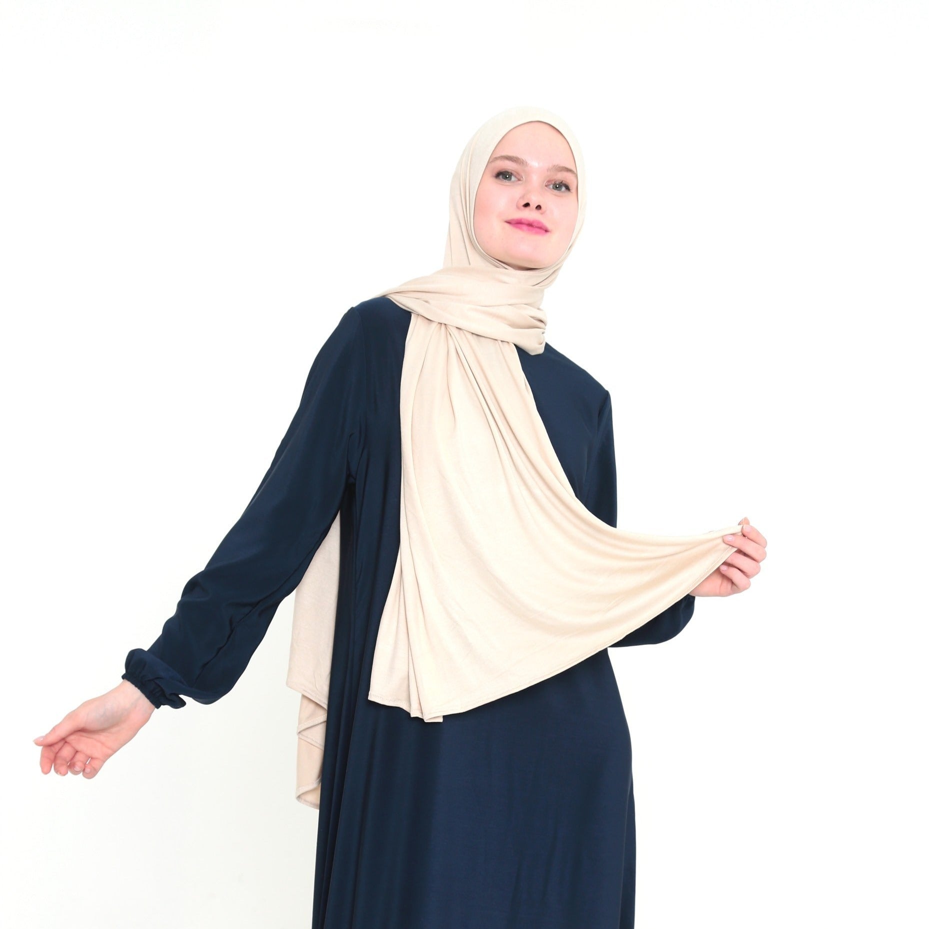 Jersey Hijab 165×65 Crème