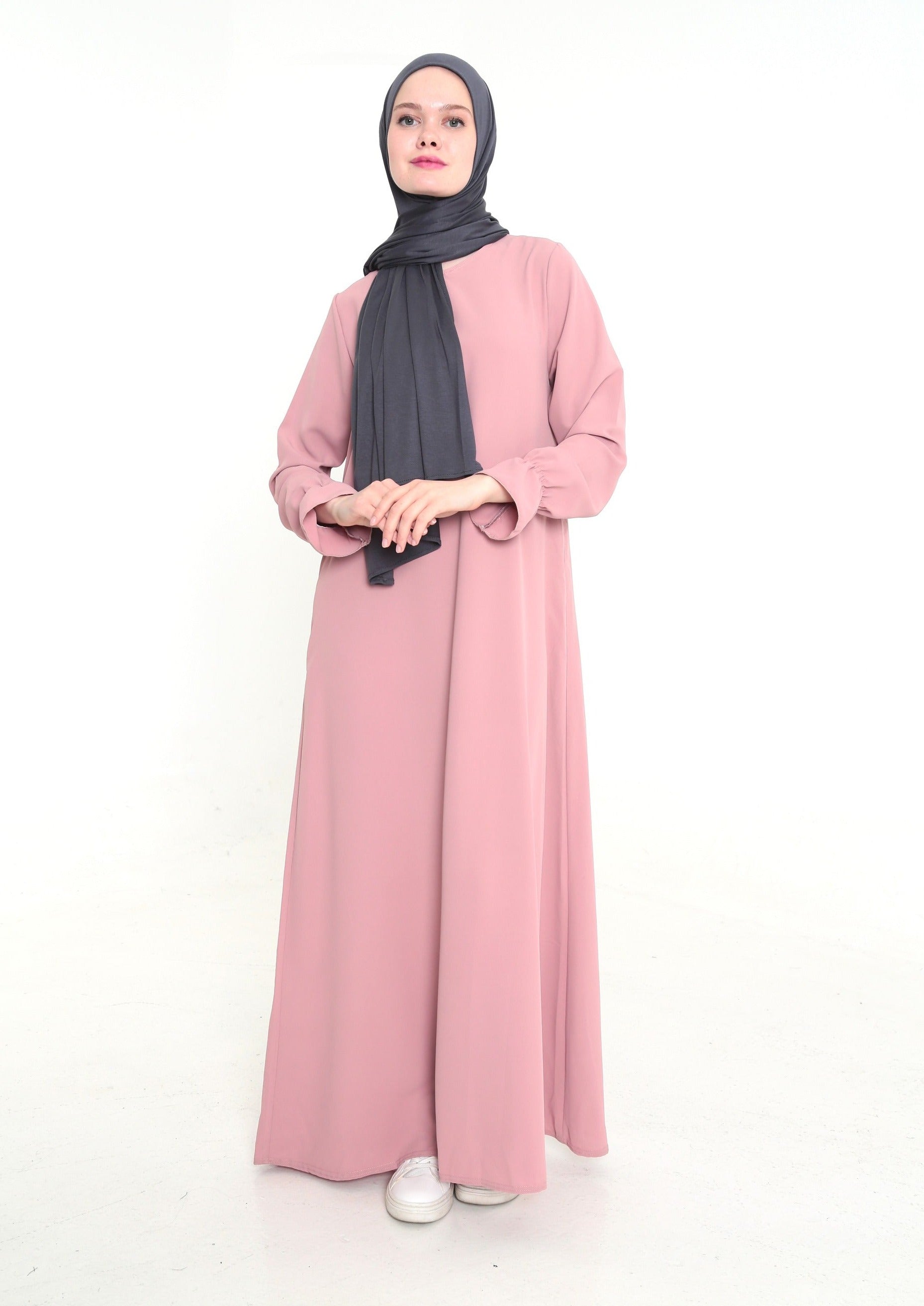 Abaya Satijn Roze