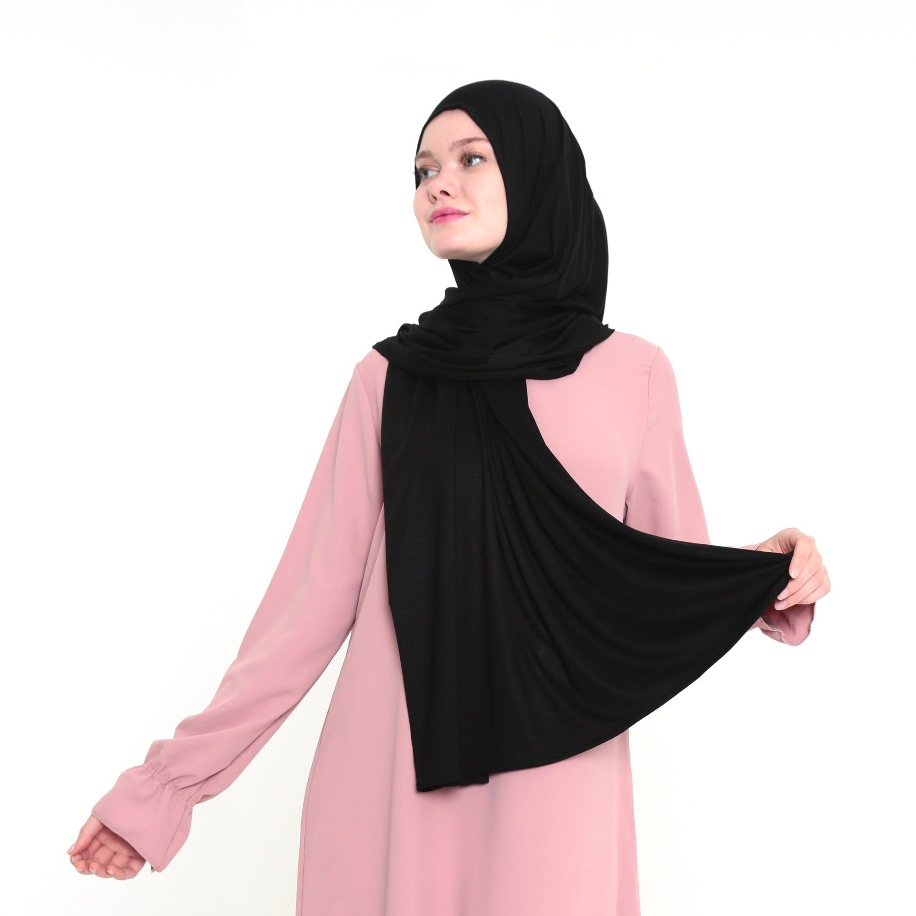 Jersey Hijab 165×65 Zwart