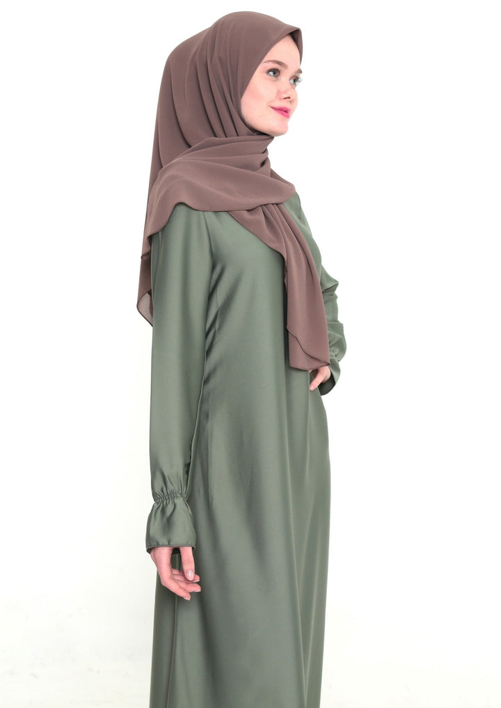 Mintgroen Abaya Satijn