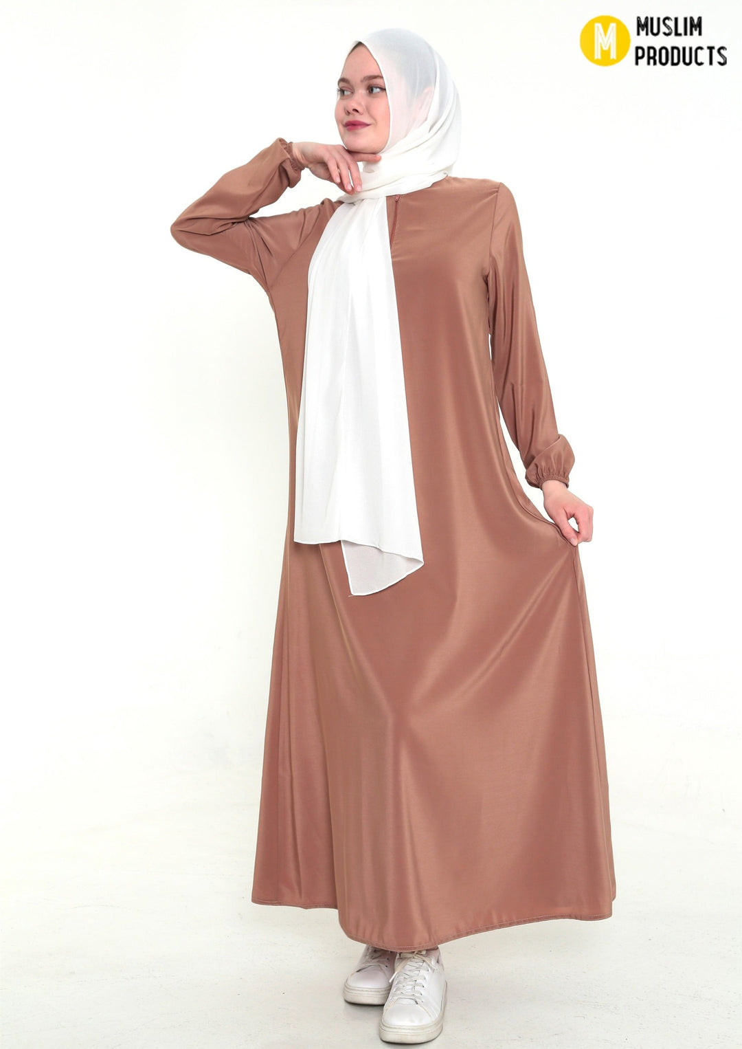Abaya Basic Zalm